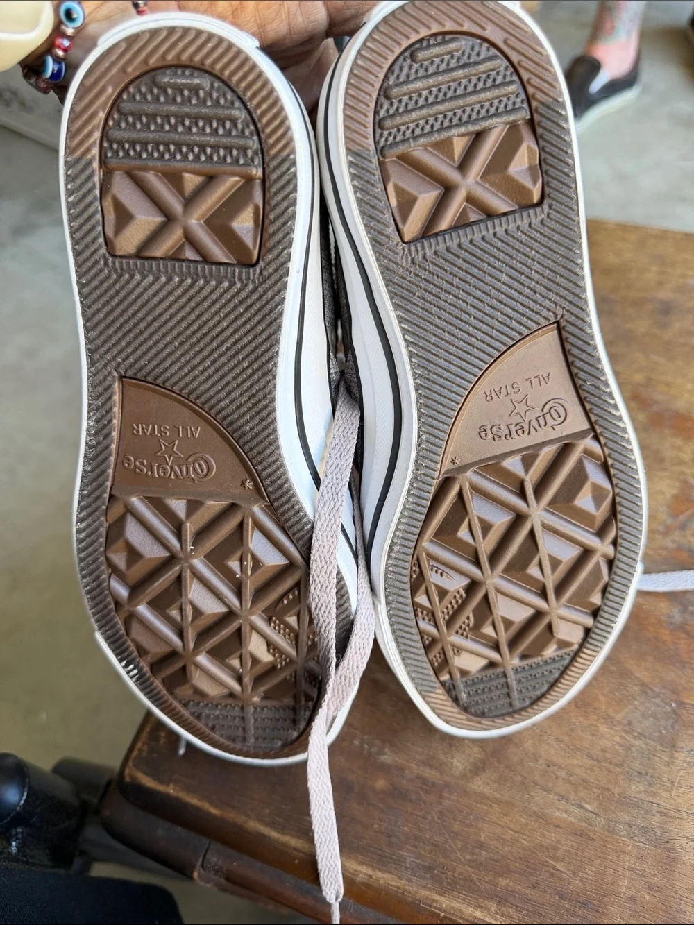 Converse Kids Taupe Mesh Low Top Sneakers